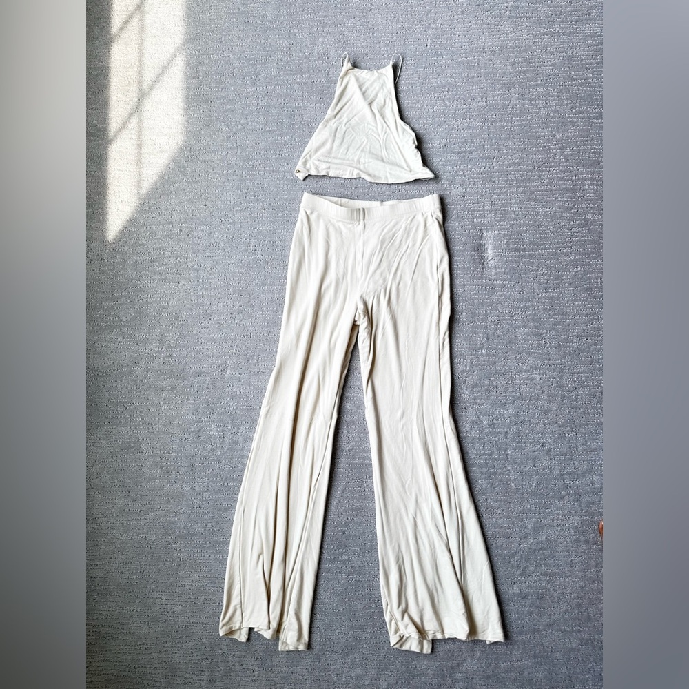 Oh Polly Cream Wide Leg Jumpsuit